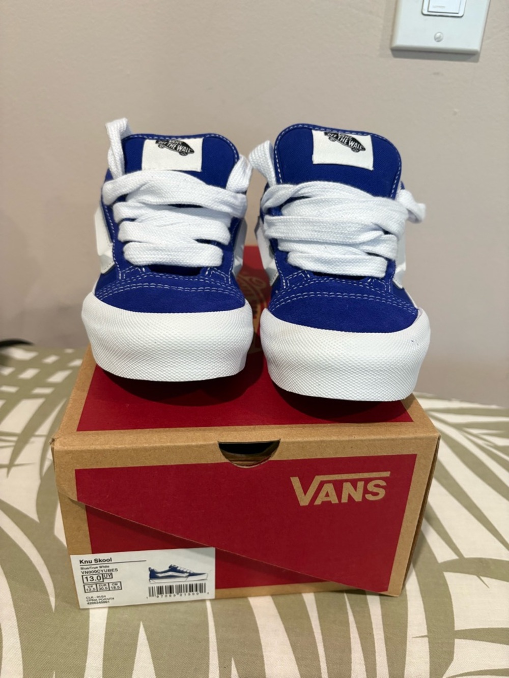 Vans Kids Blue & White Old Skool Sneakers